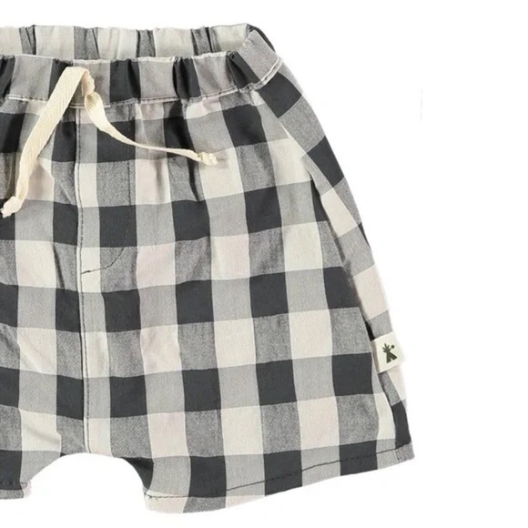 PETIT INDI • Bermuda Pant Shorts Vintage Black Ivory Made In Barcelona - Picture 2 of 5